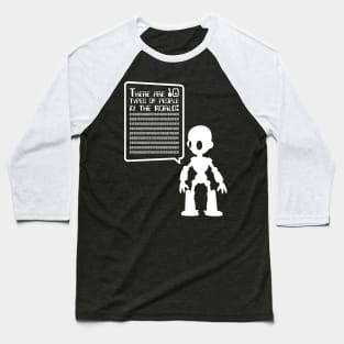 Robot Binary Baseball T-Shirt